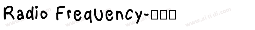 Radio Frequency字体转换